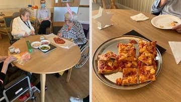 Birmingham care home Residents enjoy pizza making afternoon